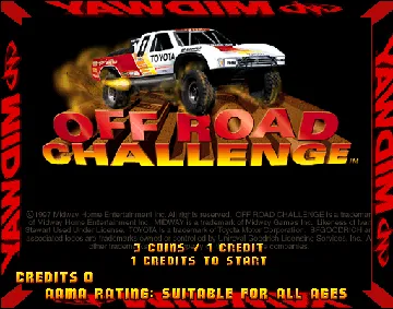 Off Road Challenge screen shot title